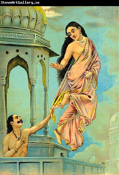 Raja Ravi Varma Urvashi and pururavas